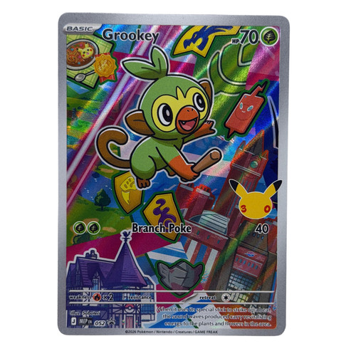 Pokemon TCG: Grookey Holo ME: Mega Evolution Promo 052 NM
