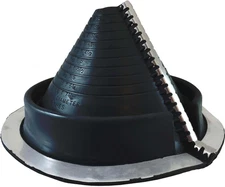 RF802B (2" - 7-1/4") RETROFIT Black EPDM Flexible Pipe Flashing Dektite: Roof Ja