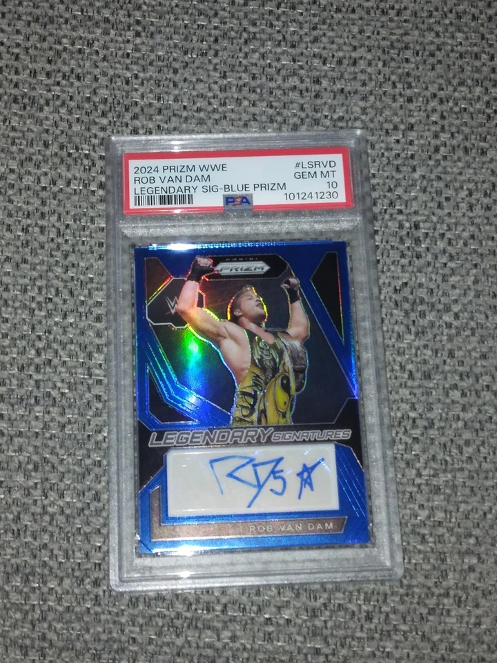 Rob Van Dam Psa 10 /49 2024 Panini Prizm WWE Legend Sig. Blue Auto Rvd - Image 2 of 3