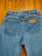 Vintage 1980s Wrangler Women  s Denim Jeans Sz 5 X 32 Made In USA Rodeo Straight