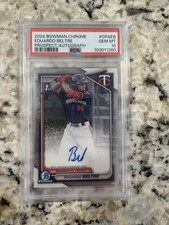 2024 BOWMAN CHROME PROSPECT AUTOGRAPHS #CPAEB EDUARDO BELTRE PROSPECT AUTOGRAPH 