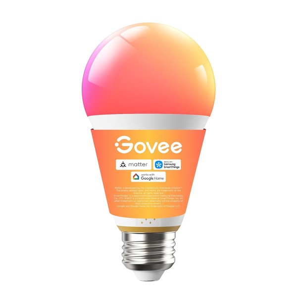 Govee E27 LED Smart GlüHbirne, 1600 Lumen Rgbww, A21 Dimmbar, 1 StüCk | K-image