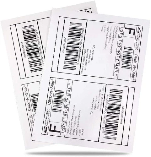 USA 50-40000 Adhesive 8.5x5.5 Shipping Labels FBA Ebay Mailing Label 2 Per Sheet
