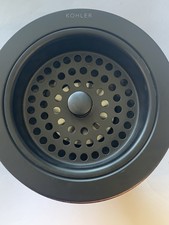 Kohler K-8801-BL Duostrainer Basket Matte Black NO Tail Piece No Box Imperfect