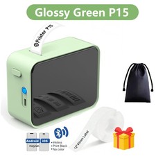 Gifts Mini Label Maker Machine with Tape P15 Label Printer Portable Bluetooth