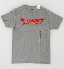 NWT Stark Industries Men’s Graphic T-Shirt Gray - Size Small - FREE SHIPPING