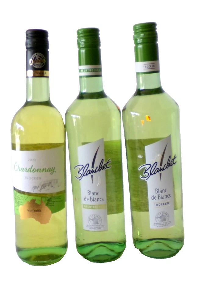 2 Fl. Blanchet Blanc de Blancs ,trocken fruchtig 750ml 1 Fl Chardonay Australien - Bild 3 von 3