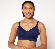 Breezies Women's Bra Sz 44B Cooling Comfort Seamless Underwire Blue A673209