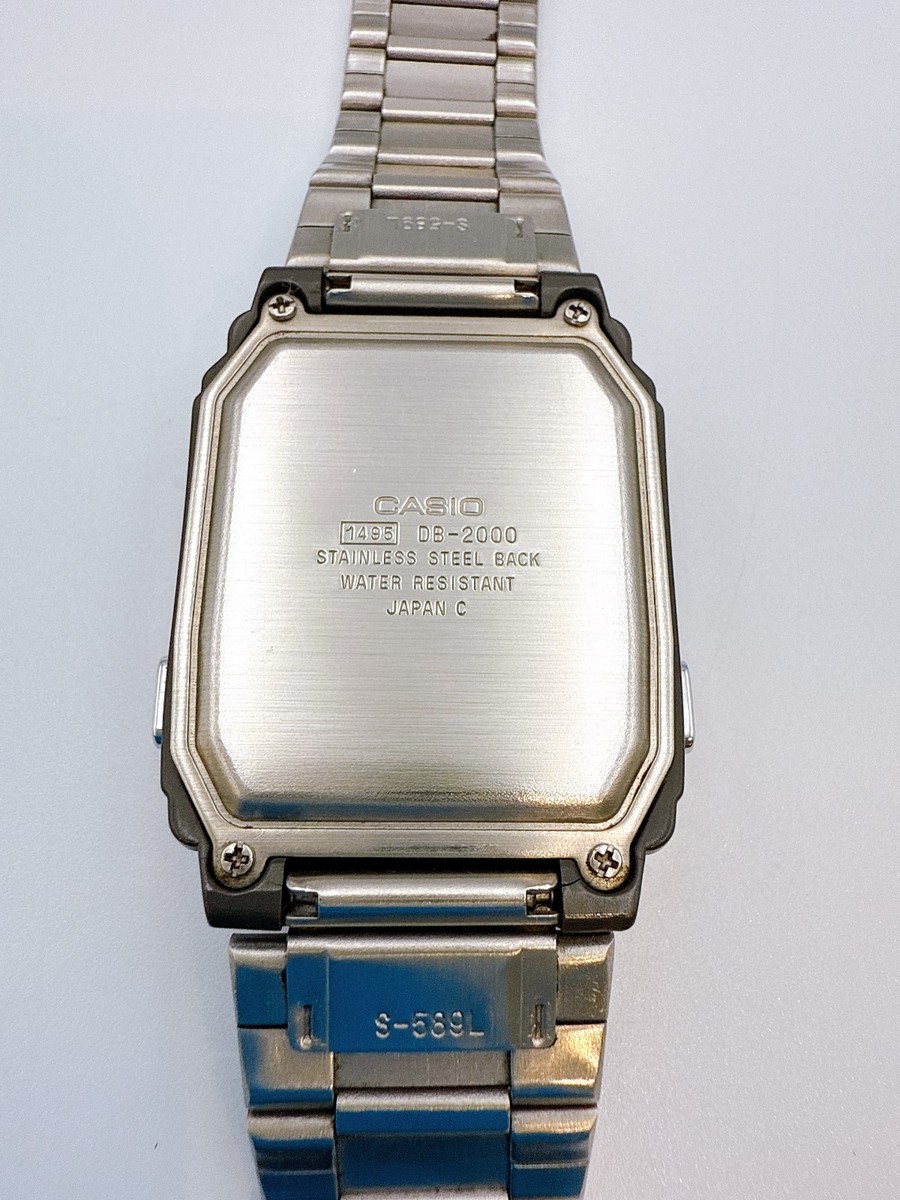 Casio Databank DB-2000 Digital Quartz Hotbiz Memory Protect