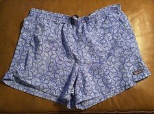 Short Patagonia Baggies homme grand motif bleu nylon recyclé