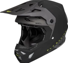 Fly Racing - Formula CP Slant Helmet Matte Black/Grey/Hi-Vis Size:YL | 73-0030YL