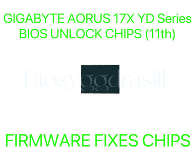 GIGABYTE AORUS 17X YD Series, ADMIN NO PASSWORD FIRMWARE FIXES BIOS CHIP