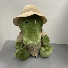 Vintage Dakin Plush Safari Alligator Crocodile 1987 Large Plush 14"
