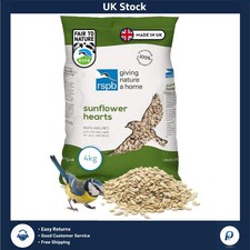 Sunflower Hearts Wild Bird Food High Energy Protein 4kg For Feeders 11.75 per kilo