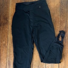 Women  s vintage 80s stretch ski black Pants size 8