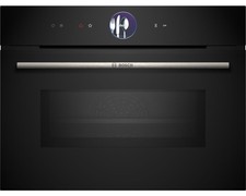 Bosch Series 8 Built-in Compact Oven Microwave Function Black CMG7761B1B 45cm