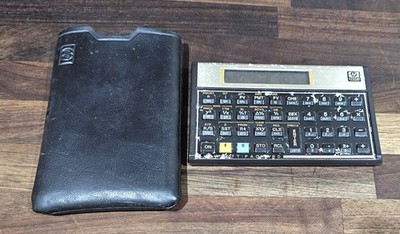 Hewlett-Packard HP 12C Finanzrechner mit Original Hülle Case, selten