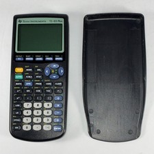 Texas Instruments TI-83 Plus Graphing Calculator Black w/Cover Tested  Working 