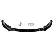 Front Bumper Lip V Style Gloss Black For Bmw 3 Series G20 320i 330i 19-22