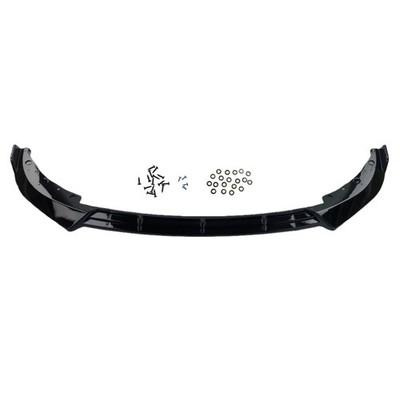 Front Bumper Lip V Style Gloss Black for BMW 3 Series G20 320i 330i 19-22