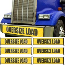 6 Pack Oversize Load Banner 18x84 Inch with Hooks