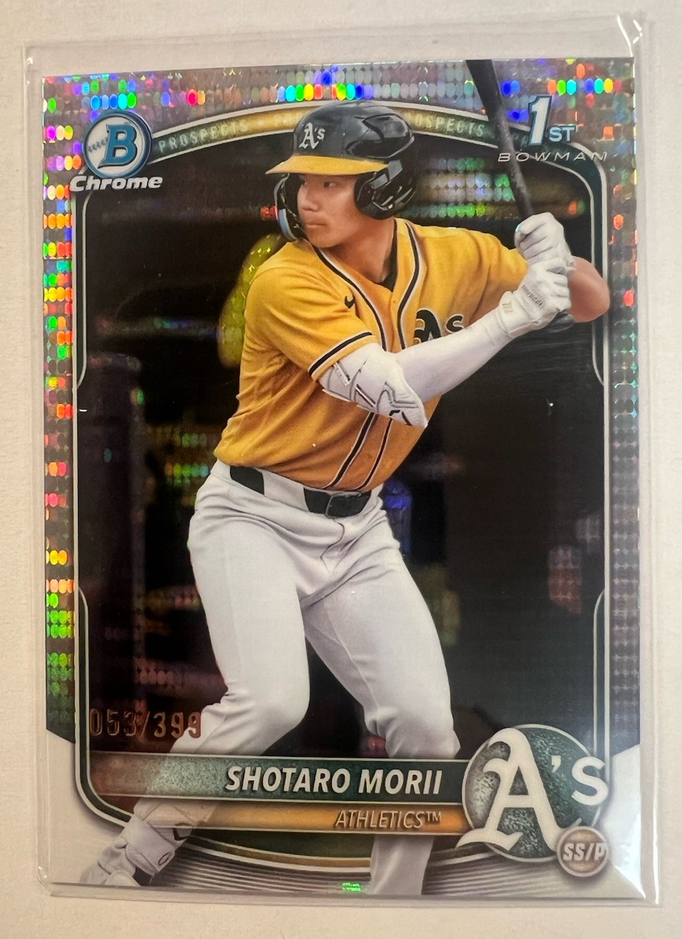 2025 Bowman Chrome Shotaro Morii 1st Pulsar #d 53/399