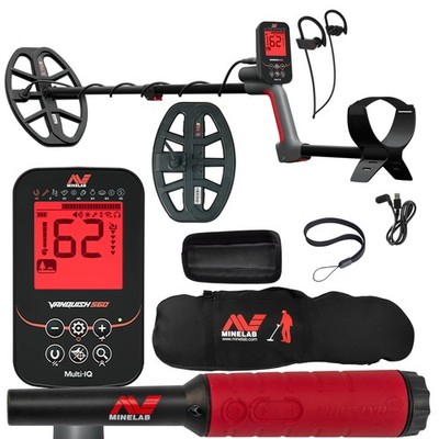 Minelab VANQUISH 560 Pro Pack Metal Detector with Pro-Find 40 and Carry Bag