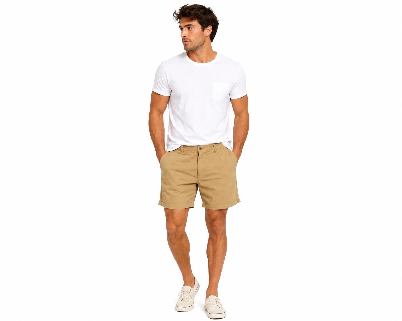 Polo Ralph Lauren Mens Linen Shorts New 42 Khaki Tan Fit Straight Fit