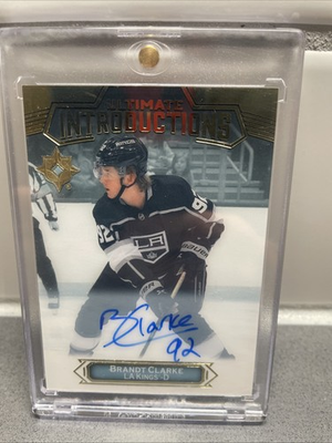#ad 2022 Upper Deck Ultimate Collection Introductions Brandt Clarke #UI 58 Auto $9.99