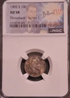 1905S BARBER SILVER DIME ~ NGC AU58 ~ BULLIONPLUS THROWBACK ~ SERIES 1