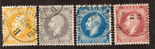 Norway - Sc# 2 - 5 Used         /          Lot 0326012 - Picture 1 of 1
