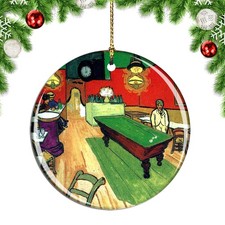 Van Gogh Night Cafe In Arles Painting Christmas ornament city travel souvenir