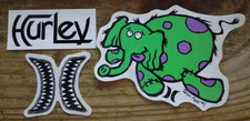 Set Of 3 Hurley Stickers Jason Maloney Elephant Teeth