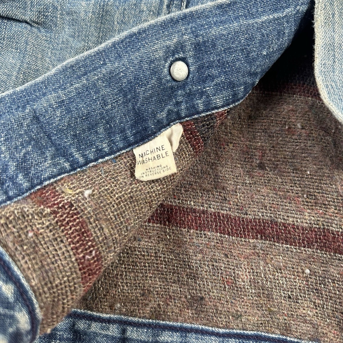 50s Hercules Sears Roebuck Denim Chore Jacket Coat Blanket