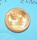 1957 D         LINCOLN WHEAT CENT   CHOICE RED UNCIRCULATED  #5