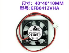 1 PCS fan EFB0412VHA DC 12V 0.23A 4010 4cm 2 pin cooling fan pz
