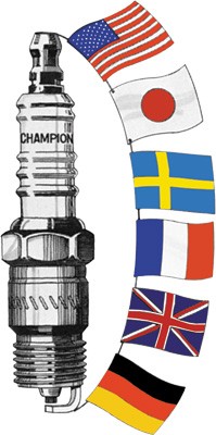 Champion Copper Plus Resistor Spark Plugs RN2C #818