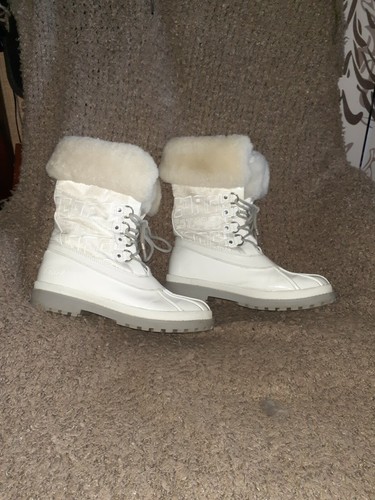 white coach winter boots