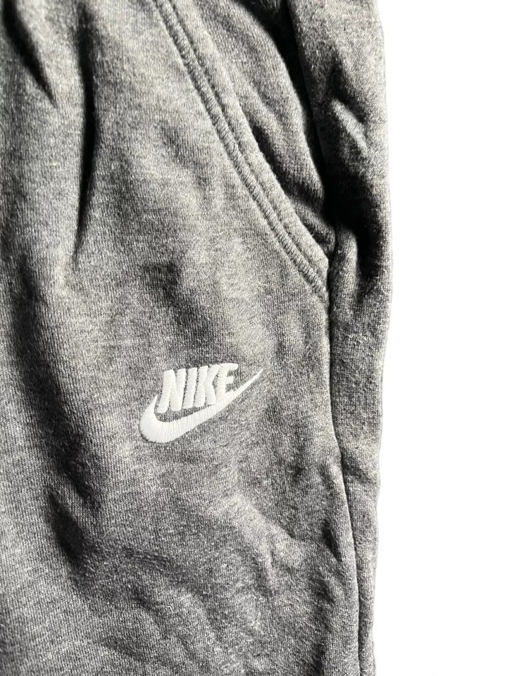 Nike Jogger Pants Mens XS Gray Tapered Leg Elastic Waist Drawstring