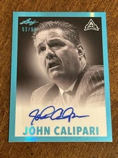 JOHN CALIPARI 2021-22 Leaf Memories 1960 PLATINUM Autograph #52/99 UK ARKANSAS