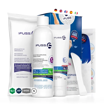 Hornhautentferner Nagelhautentferner Lösung Mr. Fuss No. 4 Advanced Pack kl.