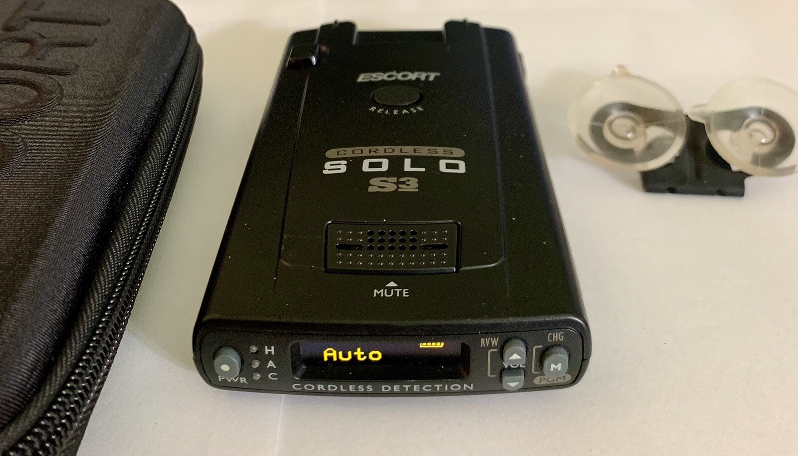 Escort Solo S3 Cordless Radar Laser Detector Used in great shape with