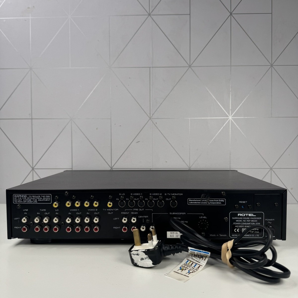 Préampli Rotel RSP-960AX – Révisé – Garantie 1 An – Son Hi-fi Noir