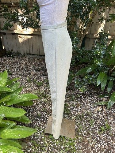 Size 36 AU 8 Kookai Oyster Pants Full Length Moss Green Straight Leg Long - Picture 3 of 21