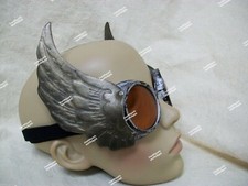 Winged Silver Goggles Steampunk Hermes Mercury Olympian Messenger Thor Aviator