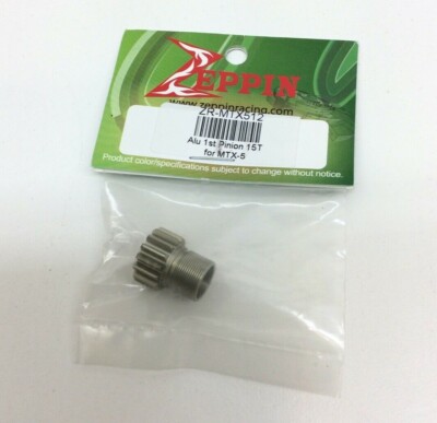 Zeppin Racing ZR-MTX512 Mugen Alu 1st Pinion 15T For MTX-5