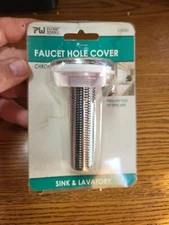 NOS PLUMB WORKS 679-0000 Sink & Lavatory Faucet Hole Cover Chrome READ