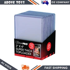 Ultra Pro 3'' x 4'' Super Thick Toploaders 75pt Thick Clear Card Topload Holders