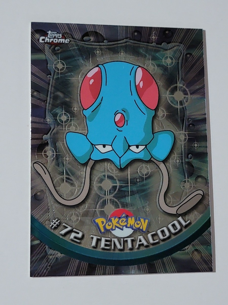 Pokemon Topps #72 TENTACOOL Chrome Holo Foil TV Animated Edition