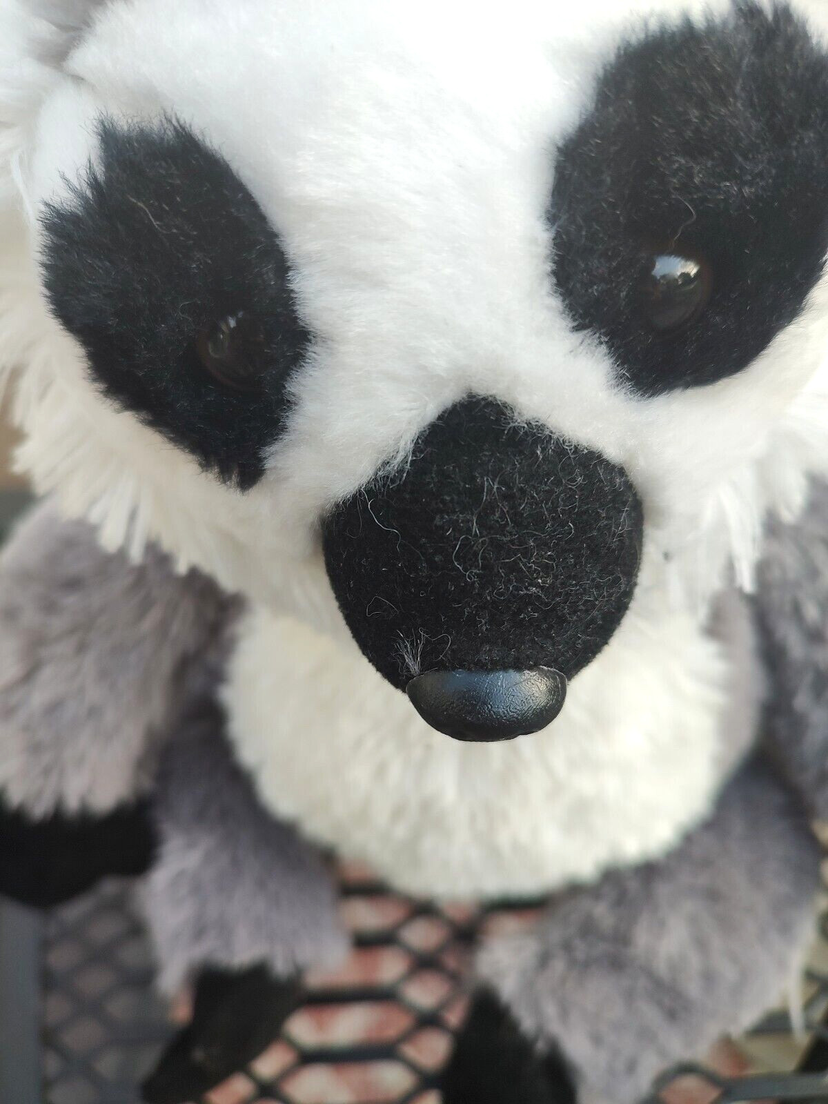 Destination Nation Aurora Lemur Plush Stuffed Animal gray black white Toy 10" Falak Tayyeb